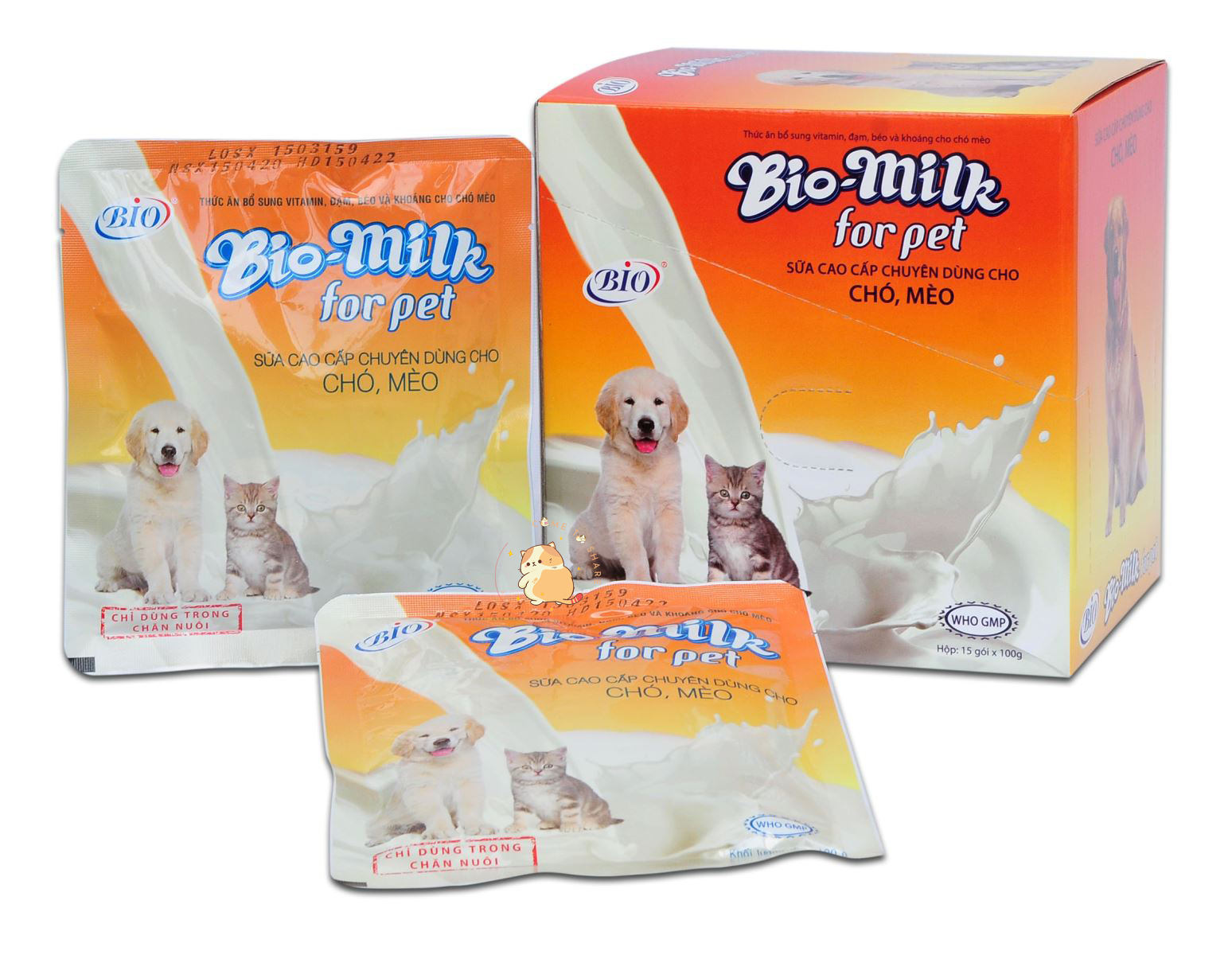 Sữa Bio mang đến mèo con cái được đóng góp túi tiện dụng